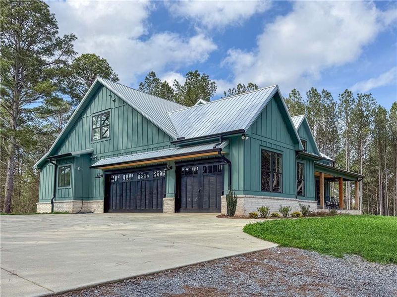 Front exterior of a new home in , Silver Creek, GA, highlighting curb appeal (Image 21). Front exterior of a new home in , Silver Creek, GA, highlighting curb appeal (Image 21).