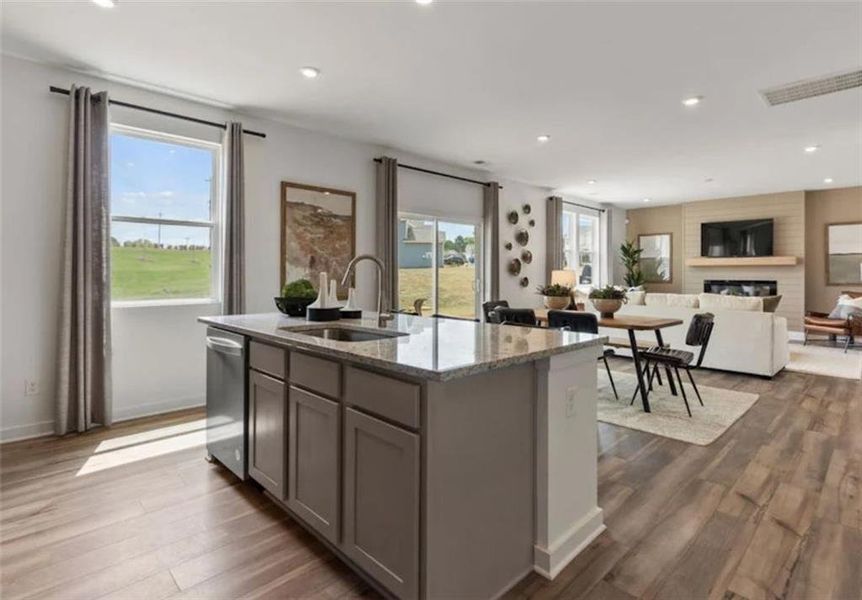 Furnished interior view inside a new home in Reserve at Gum Springs, Jefferson (Image 31).