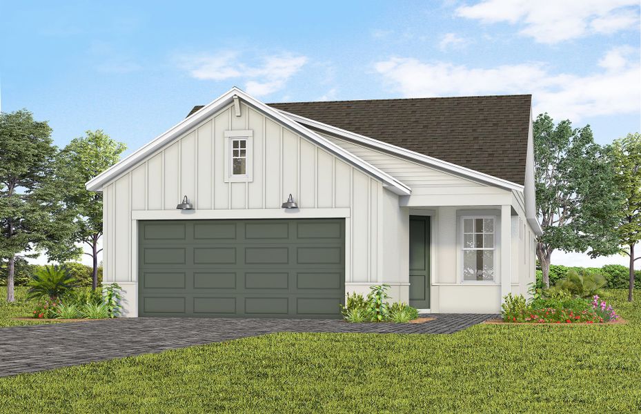 Front exterior of a home in the Del Webb Lakehaven community, located in Clermont, FL (Image 17).