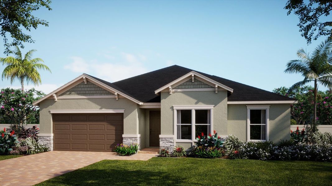 Craftsman Elevation | Evergreen | New Homes in Florida | Landsea Homes