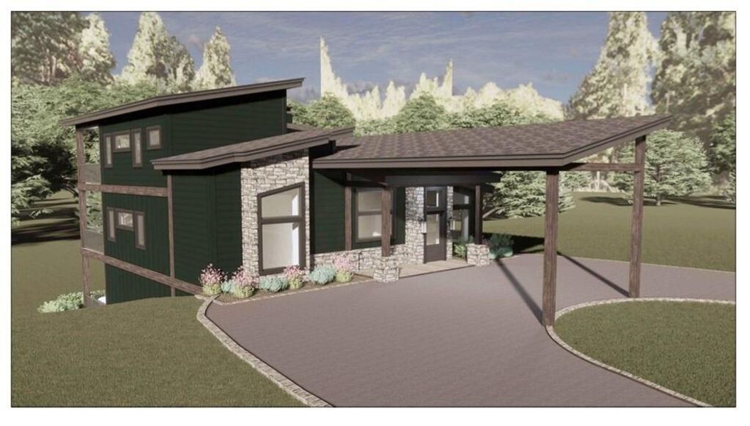 Exterior rendering of this home design in , Blue Ridge, GA (Image 4).