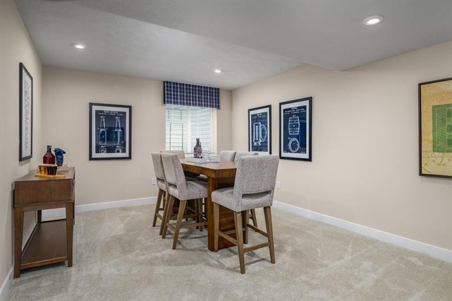 Representative furnished interior of a home built from the Allegheny by Ryan Homes in Friendship Meadows, Seneca (Image 25).