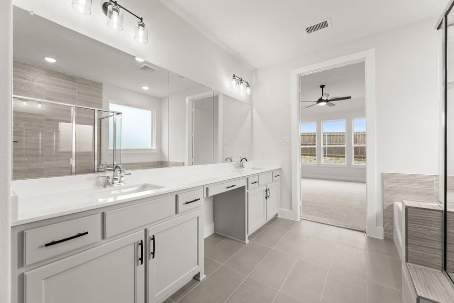 Furnished interior view inside a new home in View at the Reserve, Mansfield (Image 10). Furnished interior view inside a new home in View at the Reserve, Mansfield (Image 10).