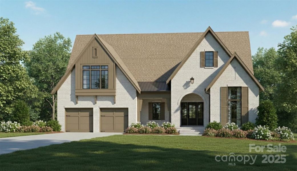 Front exterior of a new home in , Davidson, NC, highlighting curb appeal (Image 6). Front exterior of a new home in , Davidson, NC, highlighting curb appeal (Image 6).