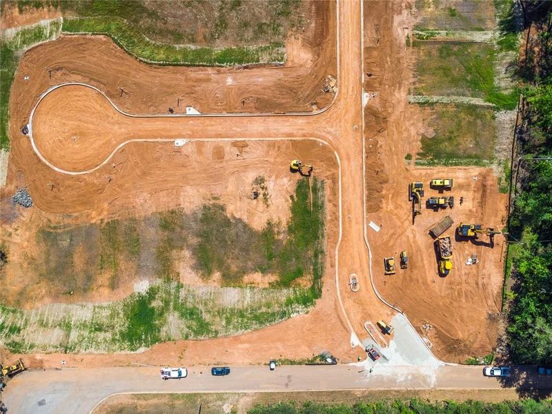 Site preparation for new homesites in Easton Park, Dallas (Image 40). Site preparation for new homesites in Easton Park, Dallas (Image 40).