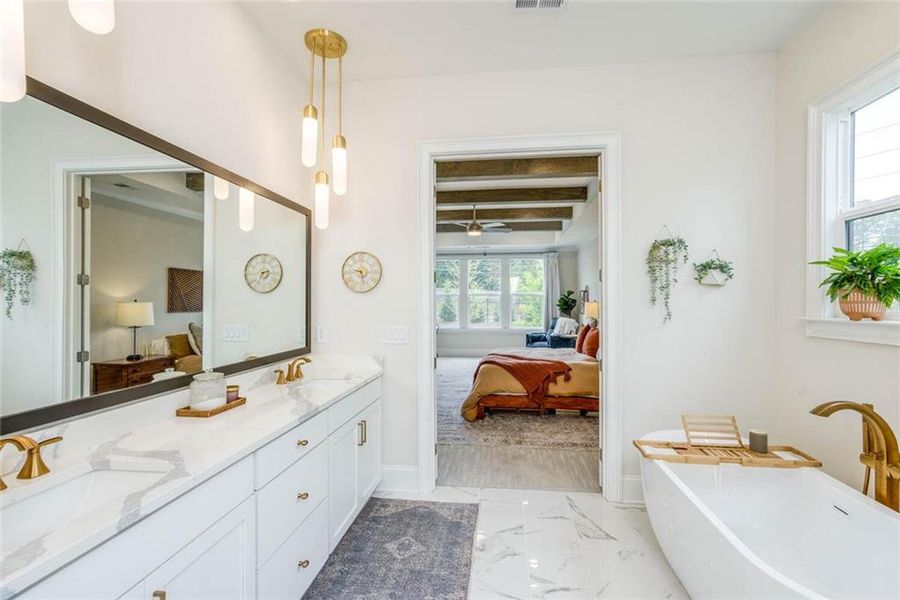 Furnished interior view inside a new home in , Marietta (Image 34). Furnished interior view inside a new home in , Marietta (Image 34).