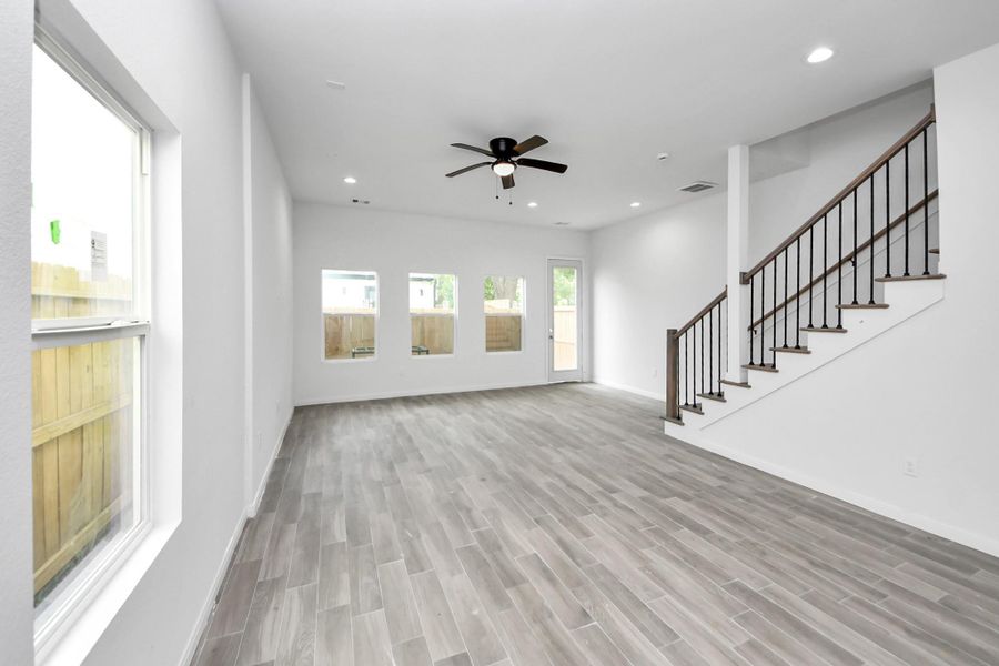 Spacious, unfurnished interior of a new home in , Houston (Image 12). Spacious, unfurnished interior of a new home in , Houston (Image 12).