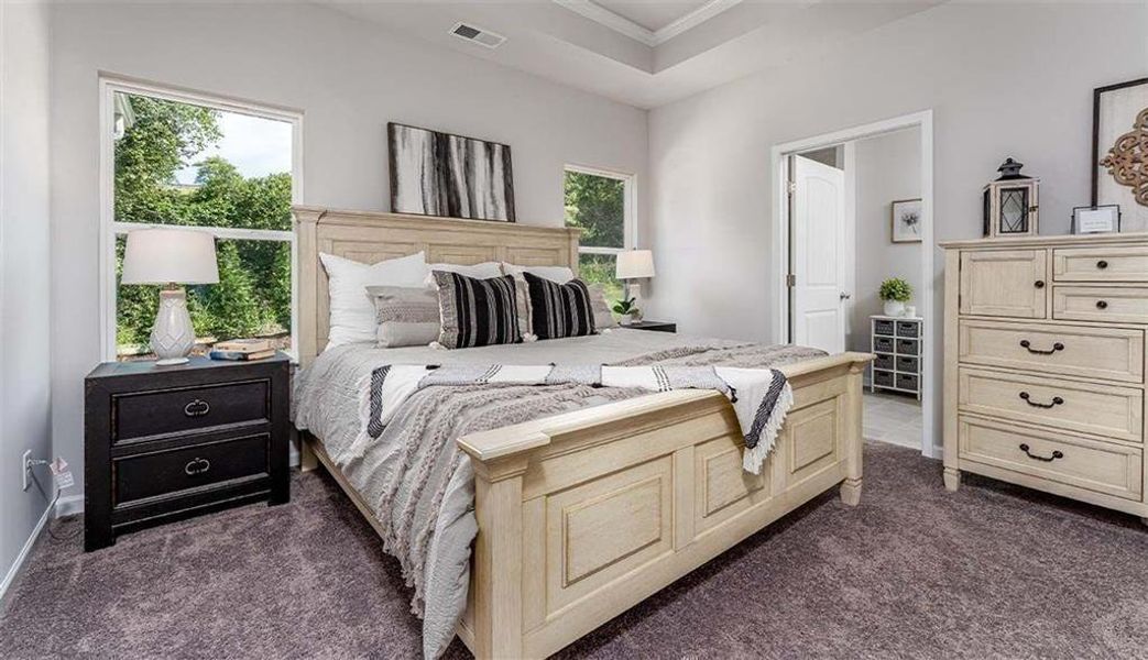 Furnished interior view inside a new home in Summerfield Place, Carrollton (Image 16). Furnished interior view inside a new home in Summerfield Place, Carrollton (Image 16).