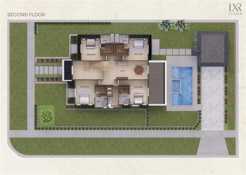 2D floor plan layout of this home in , Orlando, FL (Image 4).