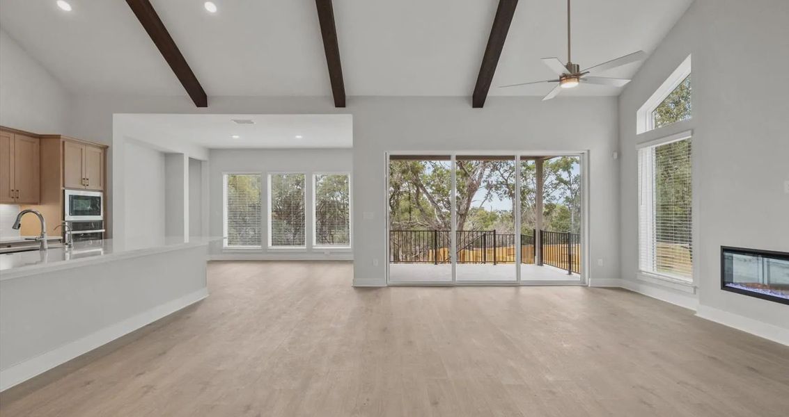 Representative unfurnished interior of a home built from the Draco by Chesmar Homes in Gregg Ranch, Marble Falls (Image 8).
