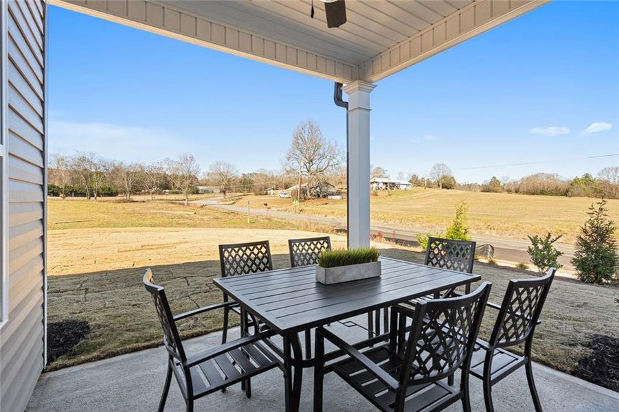 Exterior details and patio area of a home in Laurel Ridge, Rock Spring (Image 2).