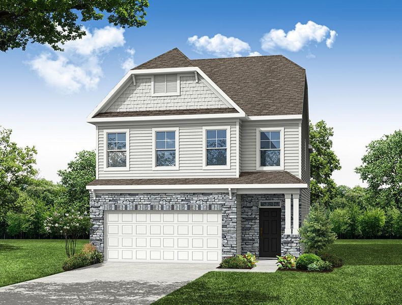 Representative exterior photo of a completed home built from the Clayton by Eastwood Homes in Ashton Lakes, Lexington, SC (Image 5).