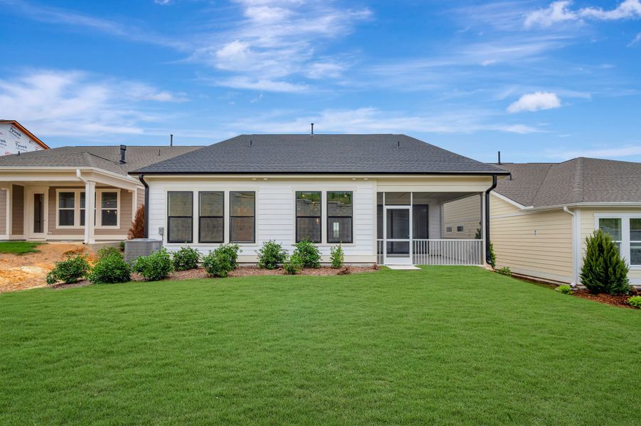 Exterior details and patio area of a home in Altis At Serenity | A 55+ Community, Fuquay Varina (Image 3). Exterior details and patio area of a home in Altis At Serenity | A 55+ Community, Fuquay Varina (Image 3).
