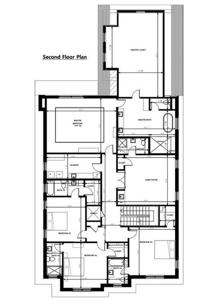 2D floor plan layout of this home in , University Park, TX (Image 2).