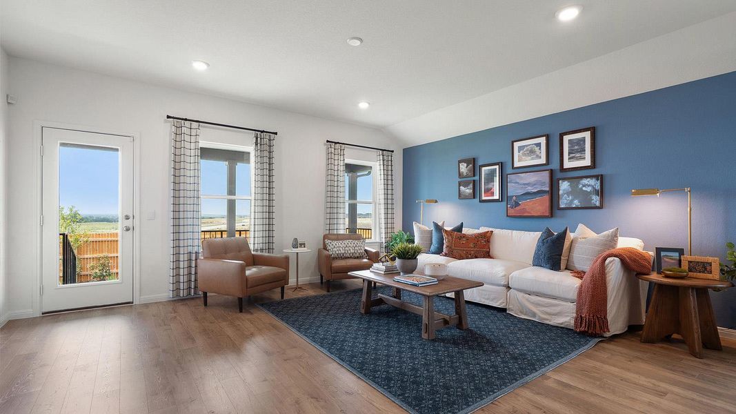 Furnished interior view inside a new home in Monarch Ranch, Manor (Image 22).