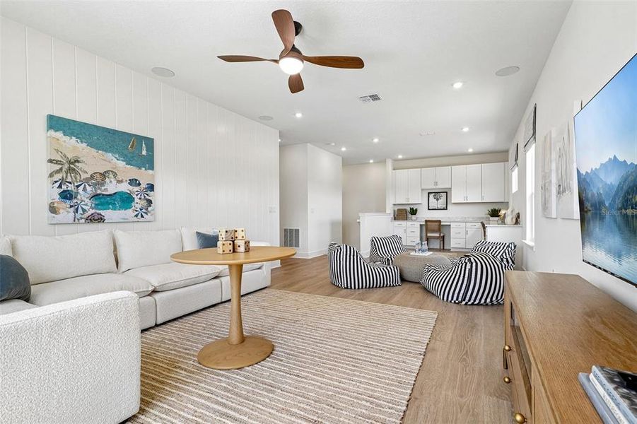 Furnished interior view inside a new home in Northlake at Ovation, Winter Garden (Image 35).