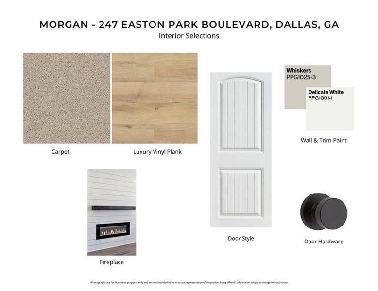 Sample of building materials used in homes in Easton Park, Dallas (Image 13).