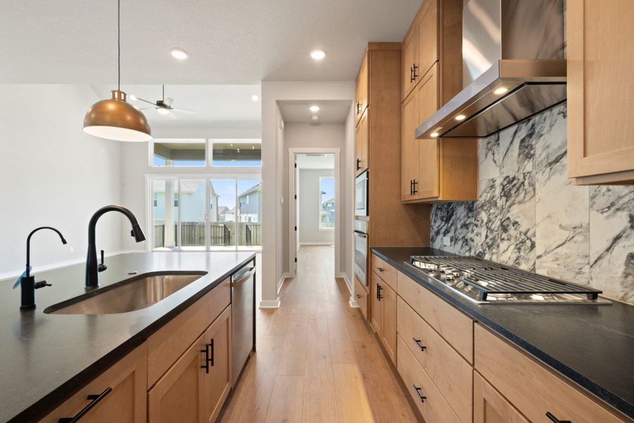 Furnished interior view inside a new home in Lariat, Liberty Hill (Image 8).
