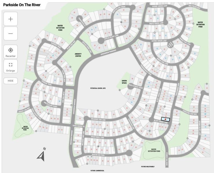 Parkside on the River Site Map
