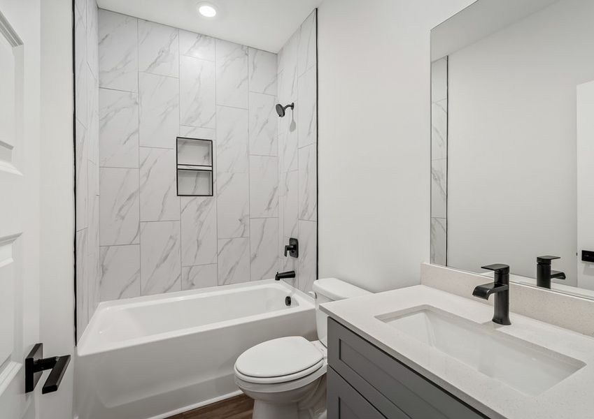 Beautiful secondary bathrooms.