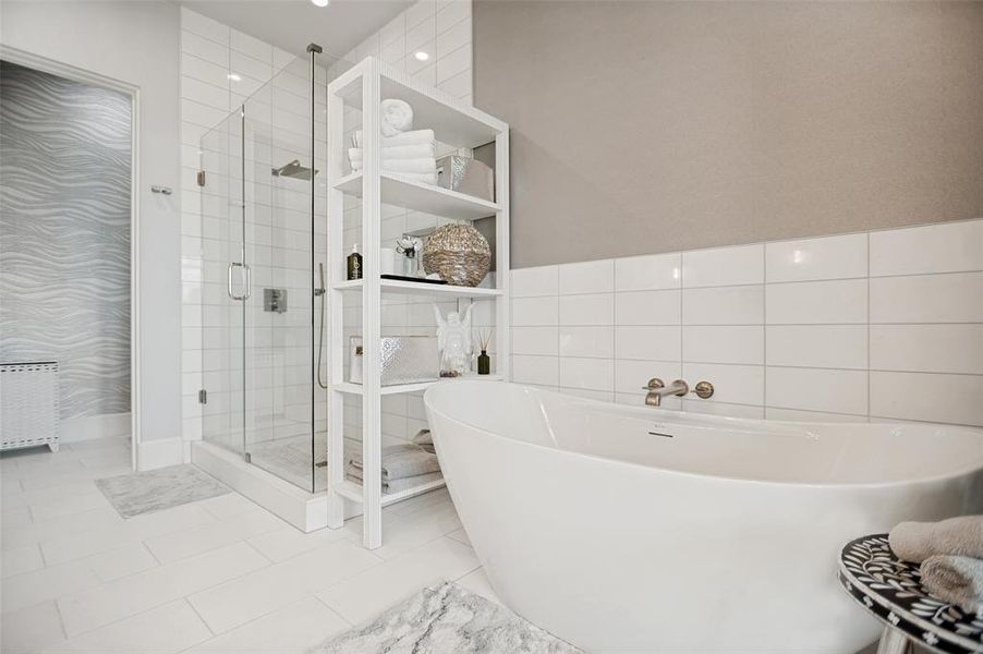 Furnished interior view inside a new home in The Residences, Irving (Image 22).