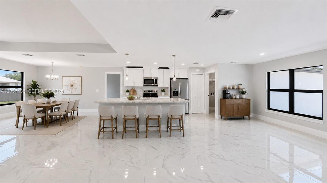 Furnished interior view inside a new home in , Lehigh Acres (Image 6).