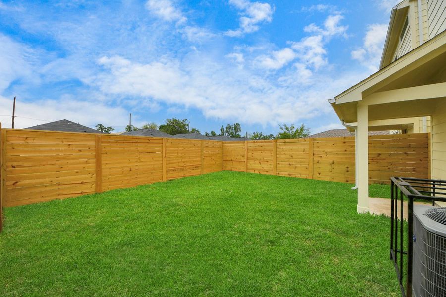 Exterior details and patio area of a home in , Houston (Image 3). Exterior details and patio area of a home in , Houston (Image 3).