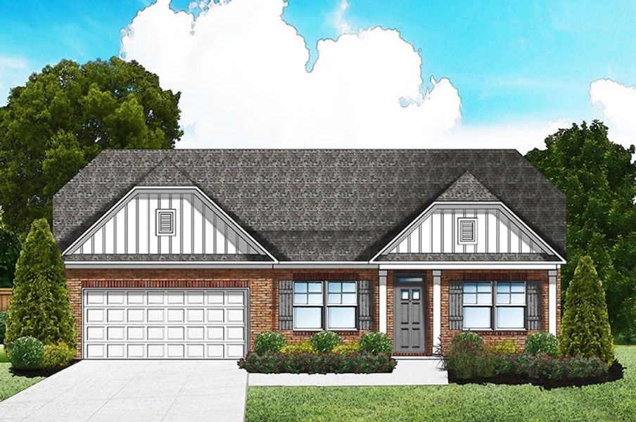 Elevation E4 - Opt. Extended Porch