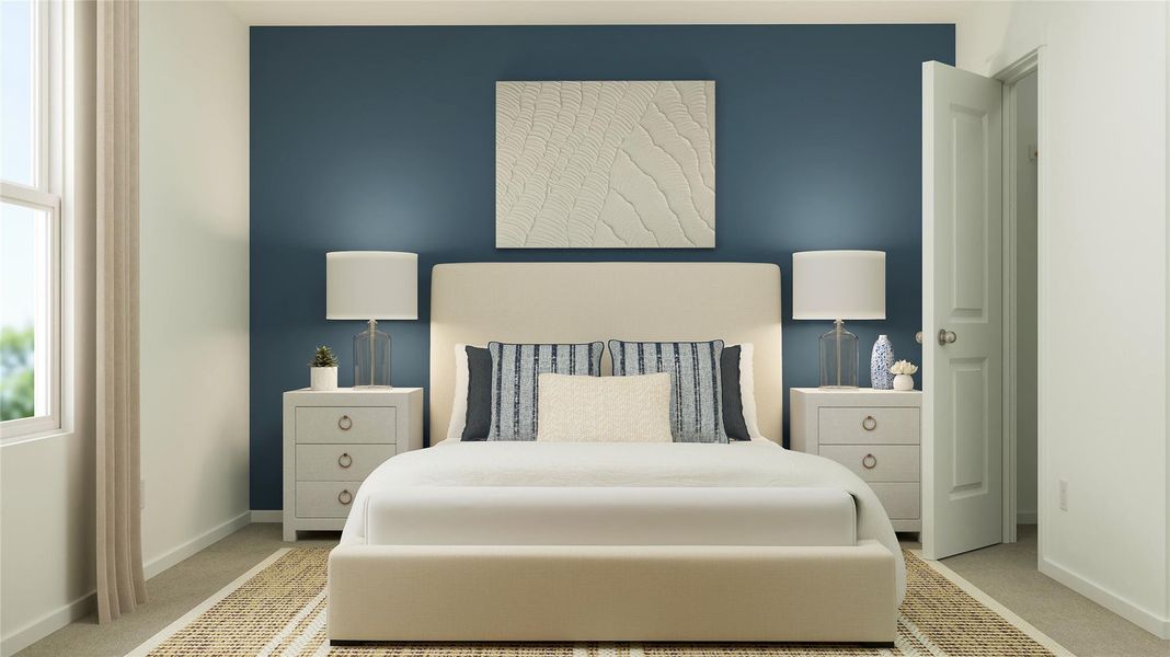 Furnished interior view inside a new home in Rancho Del Cielo, Jarrell (Image 6).