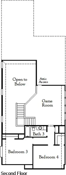 2D floor plan layout of this home in Ladera, San Antonio, TX (Image 3).