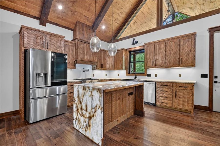 Furnished interior view inside a new home in , Ellijay (Image 16).
