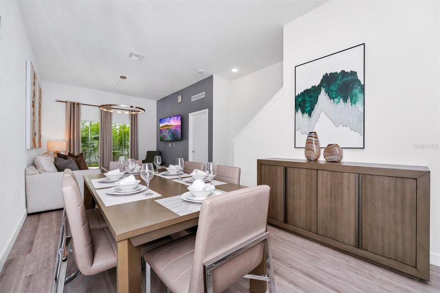 Furnished interior view inside a new home in , Davenport (Image 10).