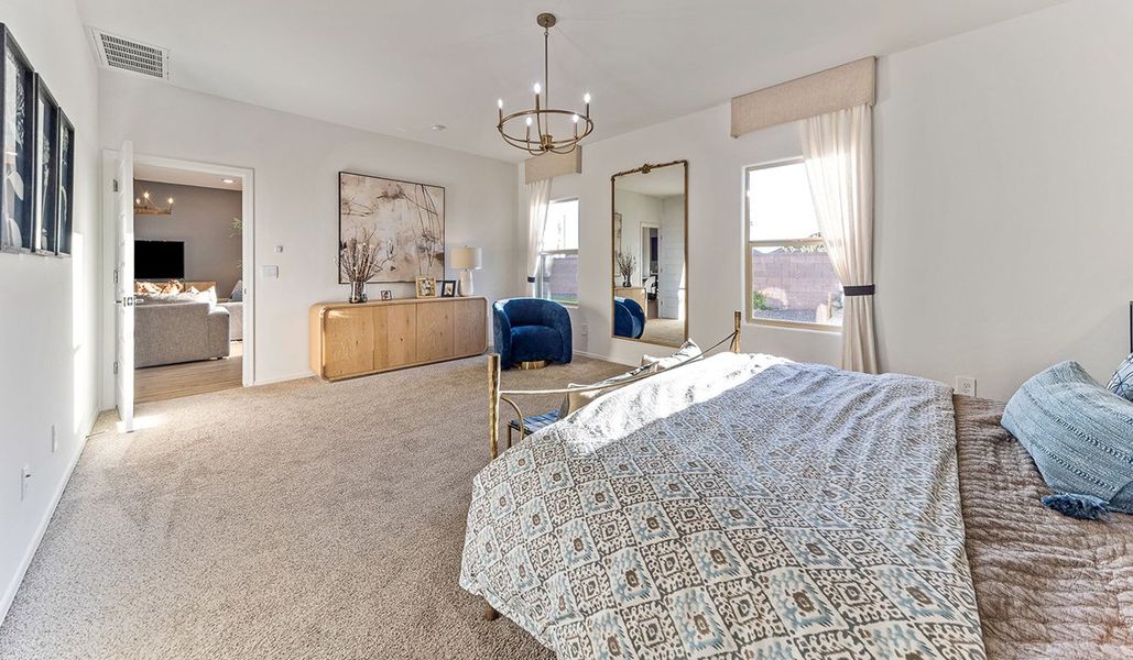 Furnished interior view inside a new home in Saguaro Bloom, Marana (Image 18). Furnished interior view inside a new home in Saguaro Bloom, Marana (Image 18).