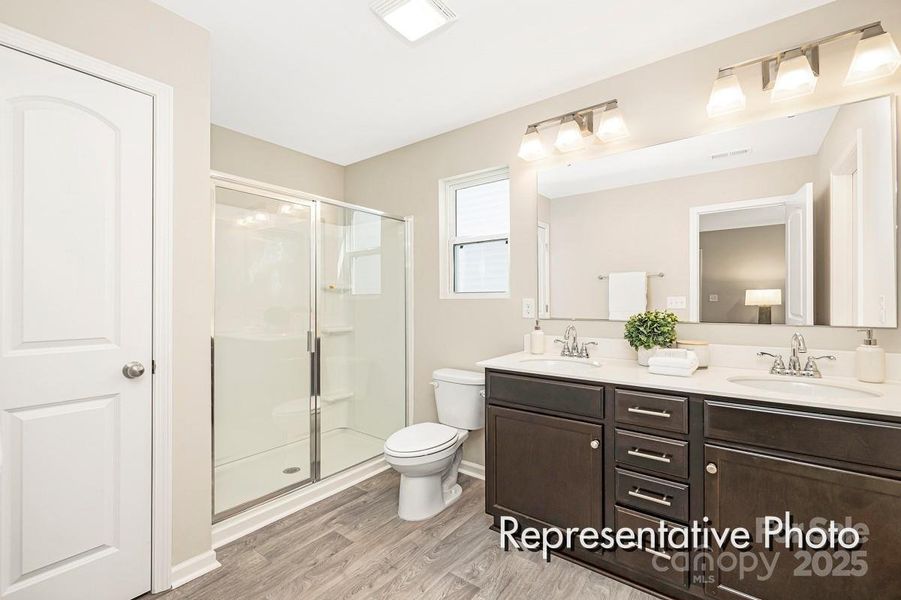 Furnished interior view inside a new home in Morgan Hills, Albemarle (Image 11).