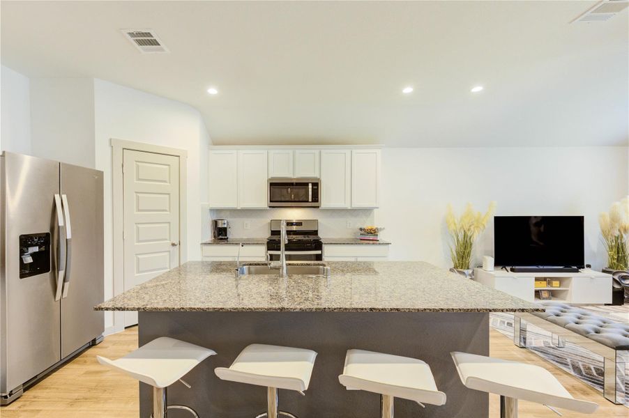 Furnished interior view inside a new home in Palm Royal Estates, Baytown (Image 16). Furnished interior view inside a new home in Palm Royal Estates, Baytown (Image 16).