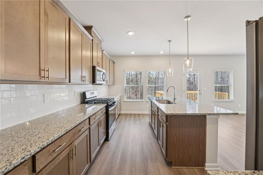 Furnished interior view inside a new home in Creekside at Oxford Park, Fairburn (Image 11).