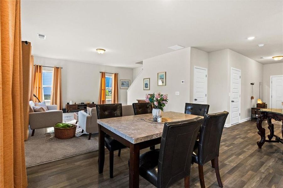 Furnished interior view inside a new home in Garrett Preserve, Hiram (Image 12).