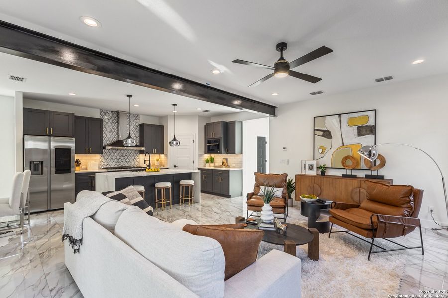 Furnished interior view inside a new home in , San Antonio (Image 37).