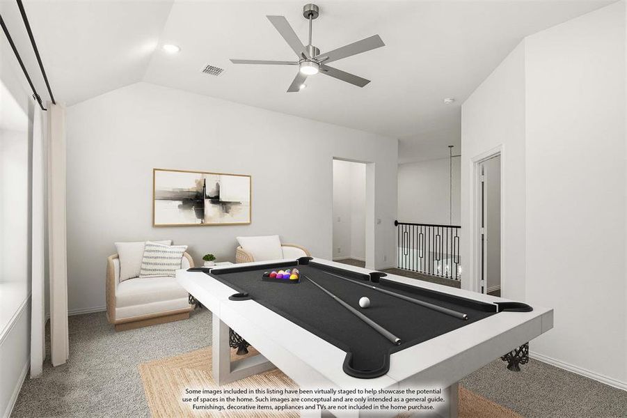 Furnished interior view inside a new home in Chaparral Park, Oak Point (Image 15).
