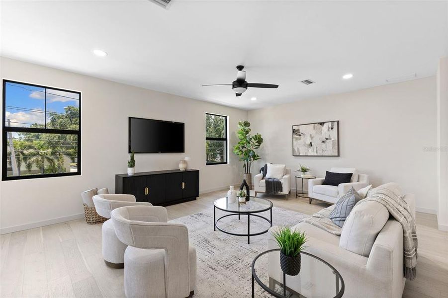 Furnished interior view inside a new home in , St. Petersburg (Image 4).