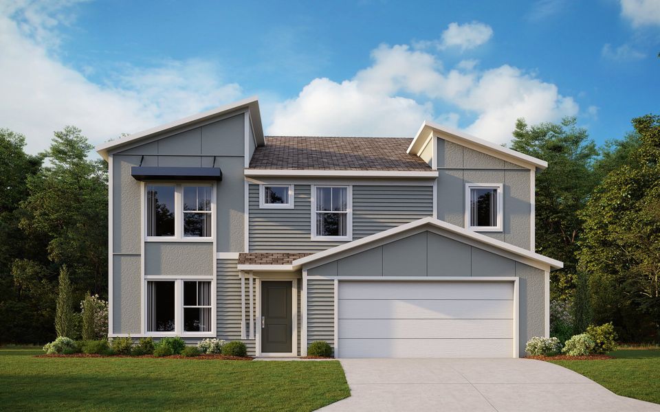 2D floor plan layout for the Breckenridge by Fischer Homes in Three Rivers, Euharlee, GA (Image 11).