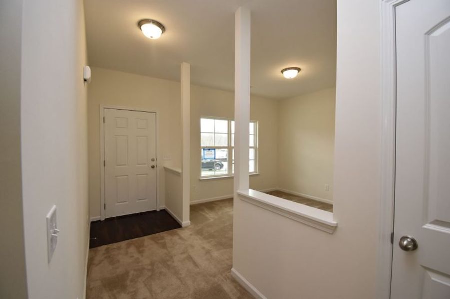 Representative unfurnished interior of a home built from the Irvine by Keystone Homes NC in Brassfield Meadows, Burlington (Image 22).