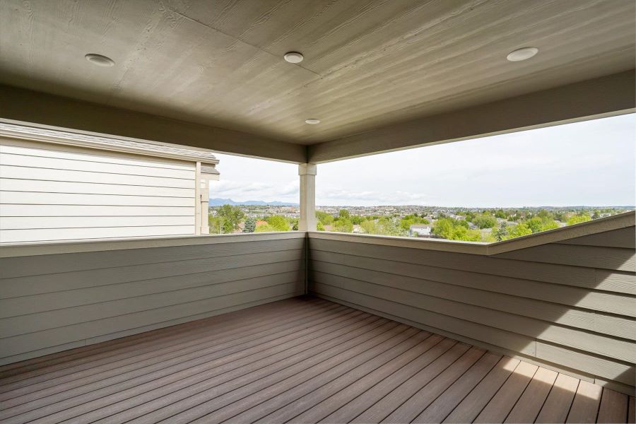 Exterior details and patio area of a home in Pony Park, Colorado Springs (Image 3).