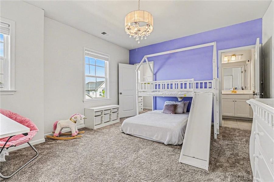 Furnished interior view inside a new home in Carmichael Farms, Canton (Image 10).