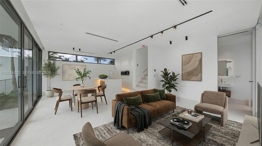 Furnished interior view inside a new home in , Weston (Image 9).