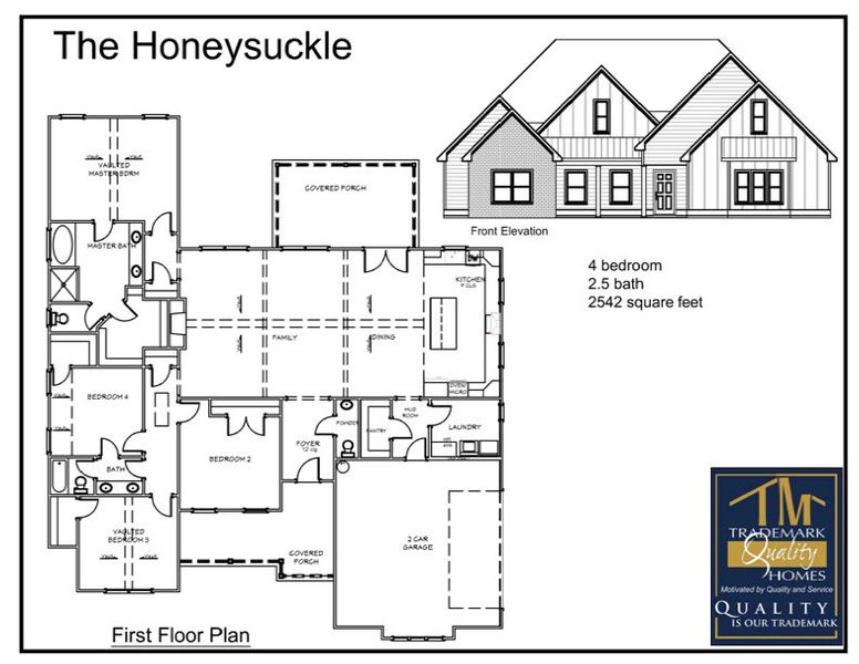 2D floor plan layout of this home in Golfview, Thomaston, GA (Image 3).