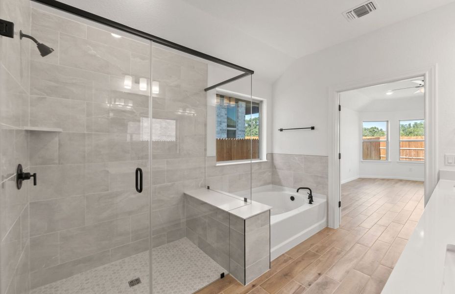 Furnished interior view inside a new home in Saddleback at Santa Rita Ranch, Liberty Hill (Image 9). Furnished interior view inside a new home in Saddleback at Santa Rita Ranch, Liberty Hill (Image 9).