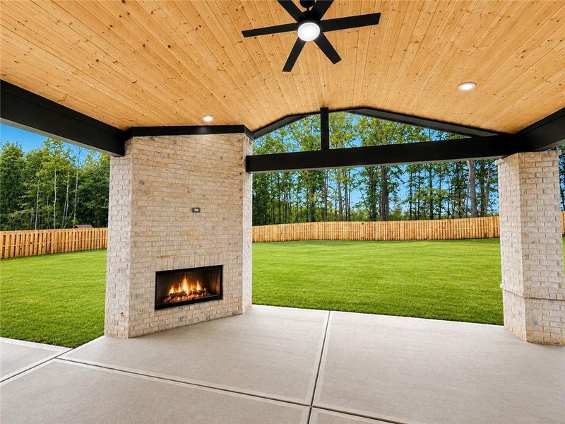 Exterior details and patio area of a home in , Hoschton (Image 2). Exterior details and patio area of a home in , Hoschton (Image 2).