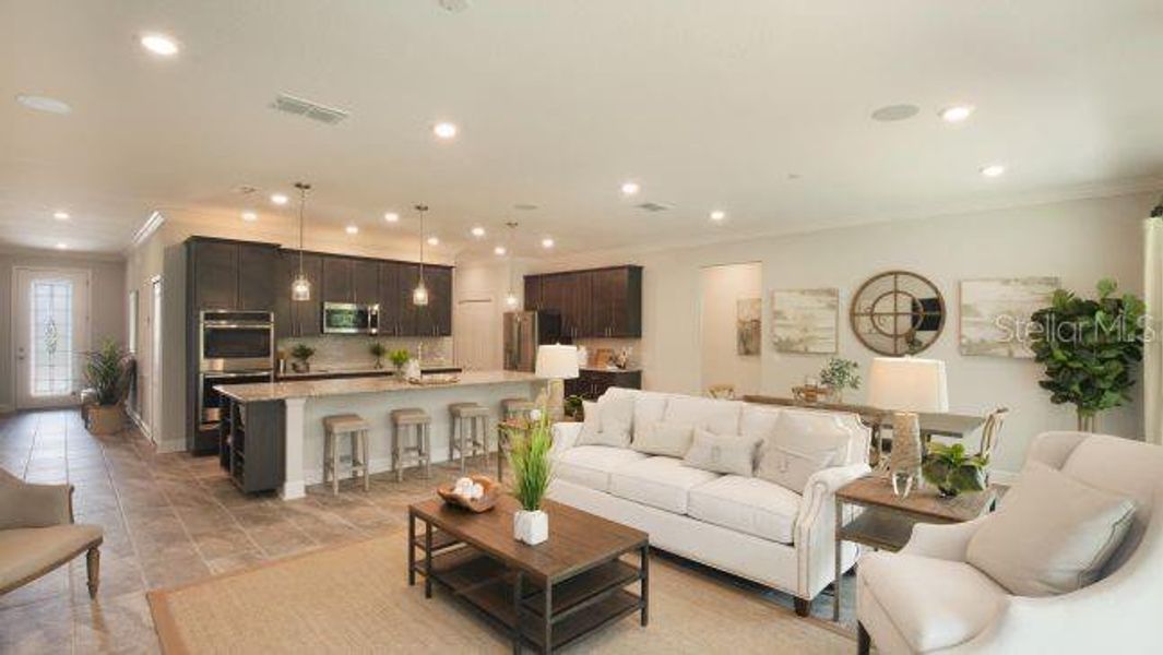 Furnished interior view inside a new home in Royal Highlands, Weeki Wachee (Image 8).