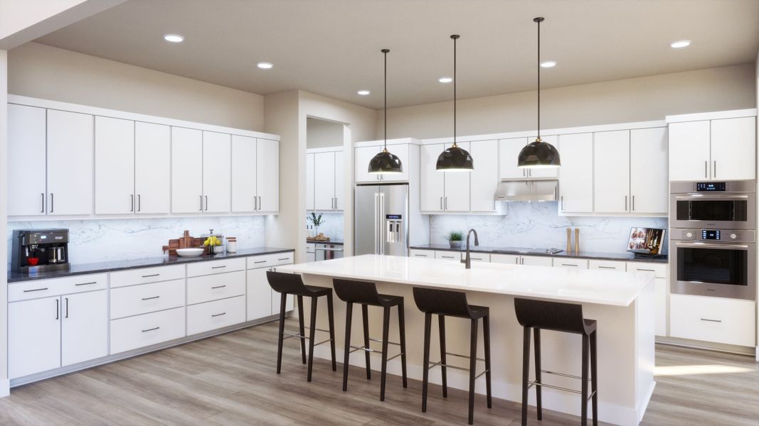 Representative furnished interior of a home built from the 5054 by Risewell Homes in Freedom at Anthem, Kyle (Image 3).